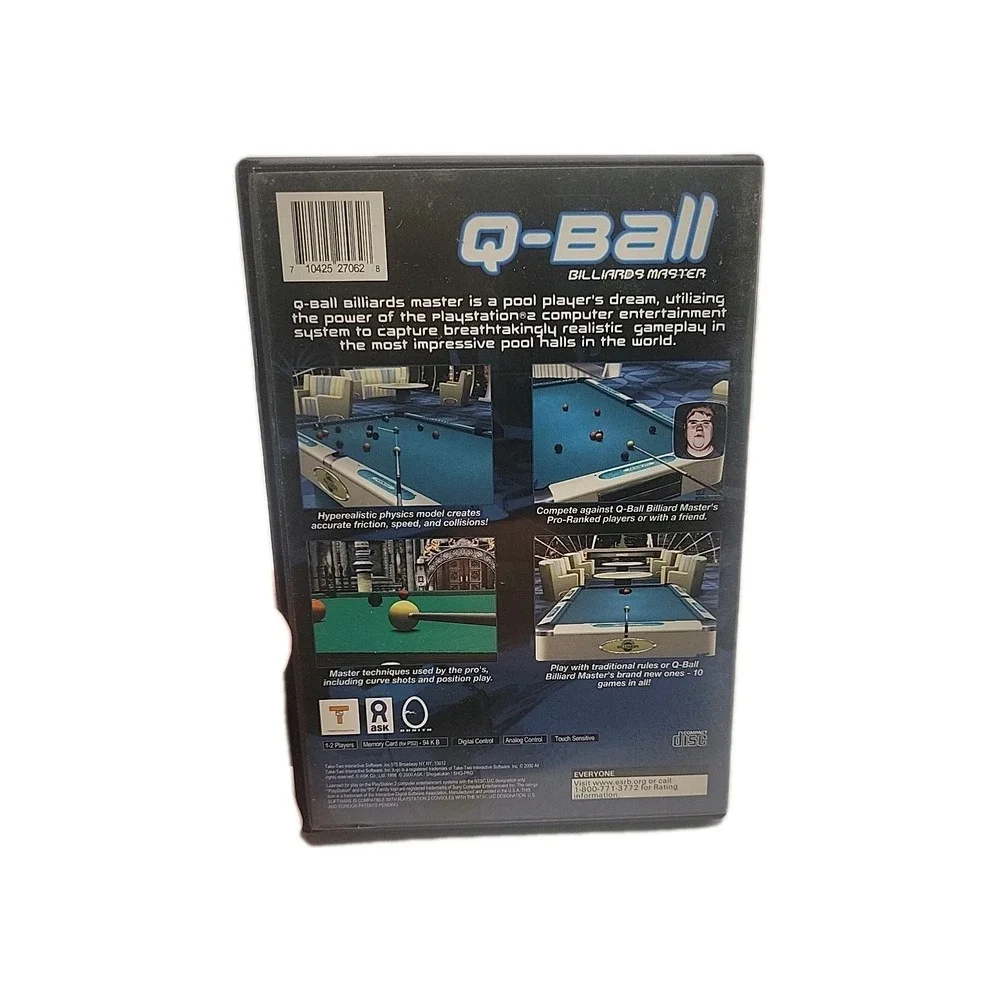 Q-Ball: Billiards Master - Playstation 2 PS2 Game